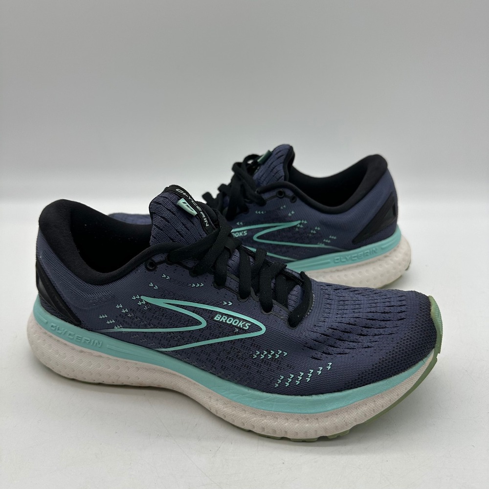 Brooks 1203431B473 Womens Size 7 Pearl Blue Green Glycerin 19 Running Shoes